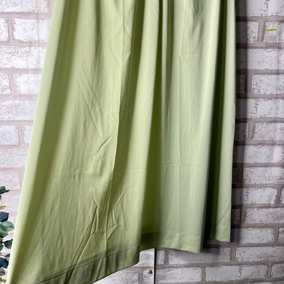 Vintage Vanity Fair -Lime Green Sleeveless Chemise Slip Night Gown Sz PTE - Picture 4 of 5